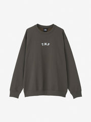 TNFロゴヘザースウェットクルー（ユニセックス）