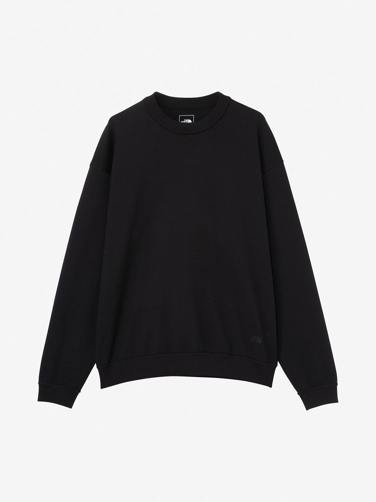 ロングスリーブリップルニットクルー（ユニセックス）