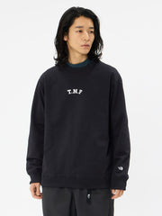 TNFロゴヘザースウェットクルー（ユニセックス）