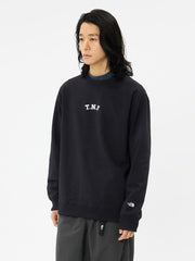 TNFロゴヘザースウェットクルー（ユニセックス）