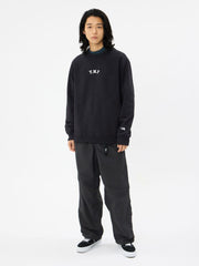 TNFロゴヘザースウェットクルー（ユニセックス）