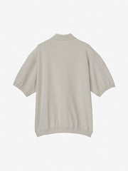 ショートスリーブリップルニットポロシャツ（ユニセックス）