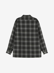 ロングスリーブウーリーチェックシャツ（ユニセックス）