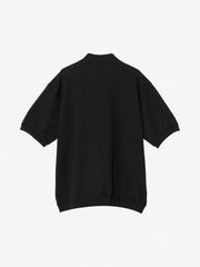 ショートスリーブリップルニットポロシャツ（ユニセックス）